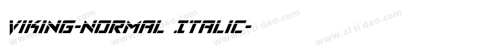 Viking-Normal Italic字体转换